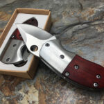 WOOD HANDLE MINI POCKET FOLDING TOOL