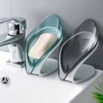 LEAF SHAPE SOAP BOX BATHROOM SOAP HOLDER